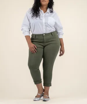 Amy Crop Straight Leg, Plus