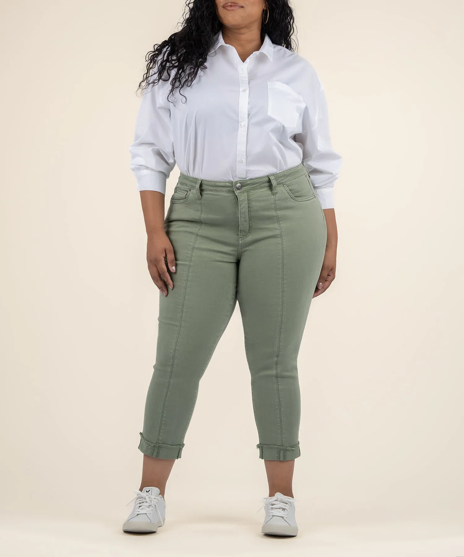 Amy High Rise Crop Straight Leg, Plus - FINAL SALE