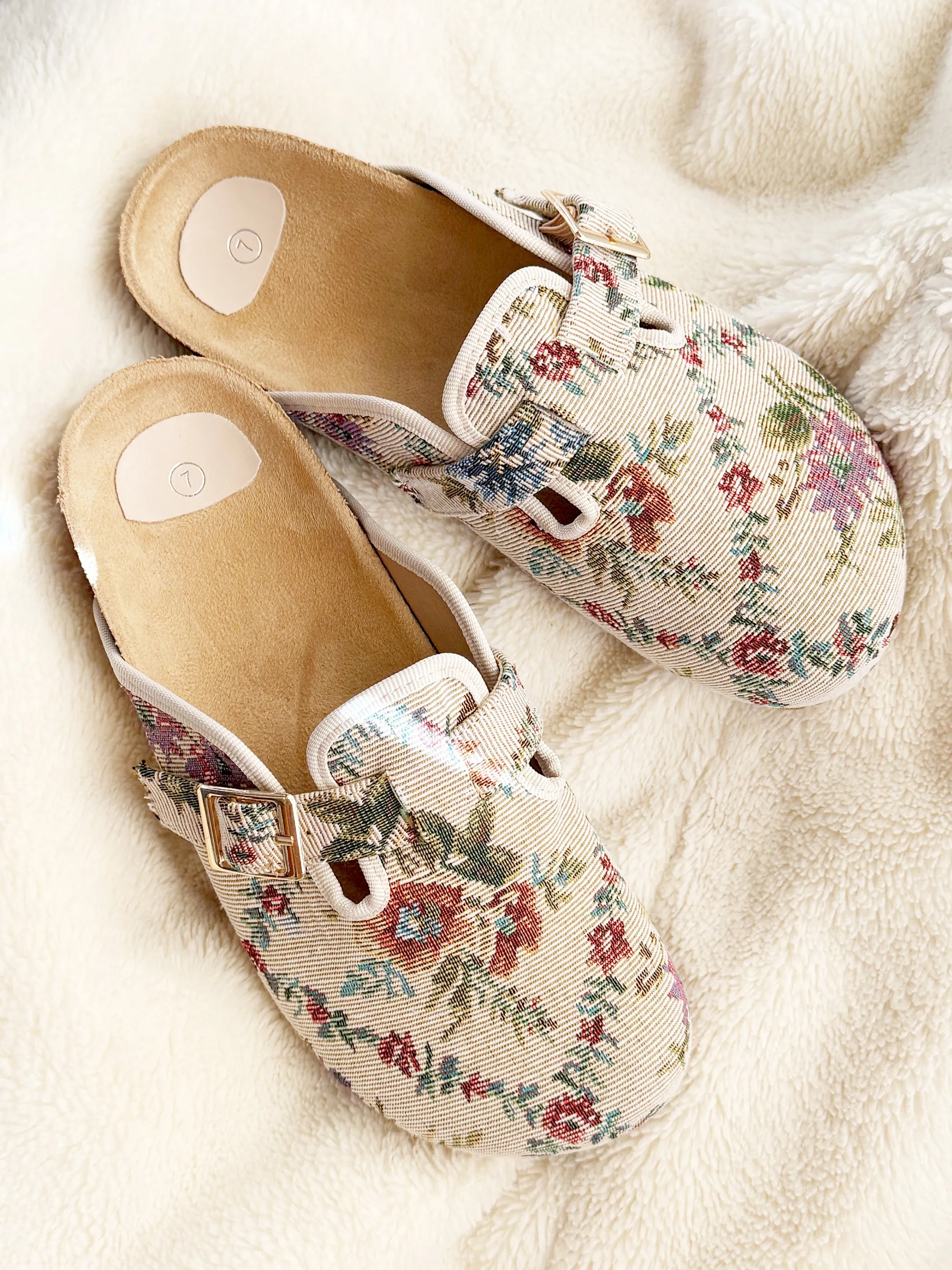 Annette Floral Jacquard Clogs