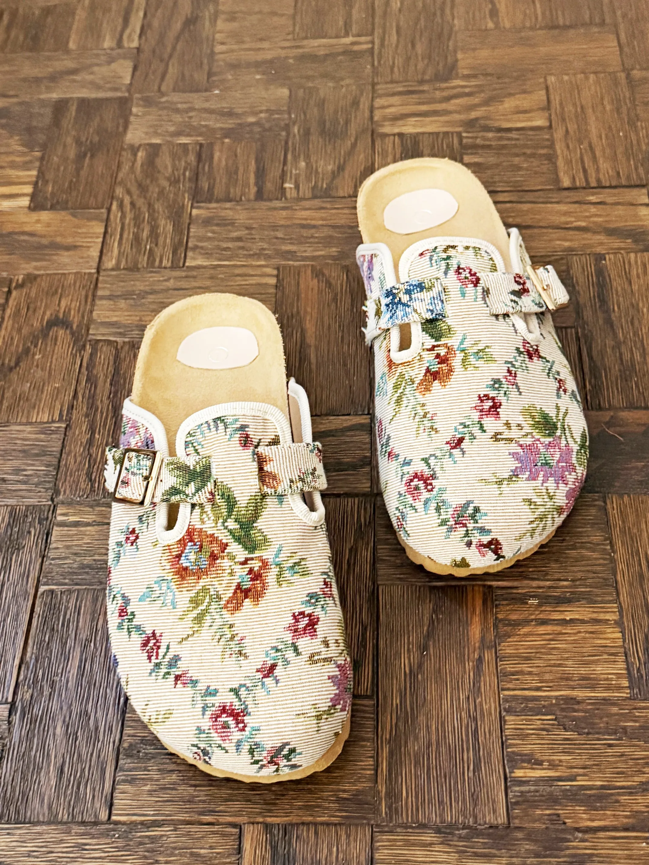 Annette Floral Jacquard Clogs