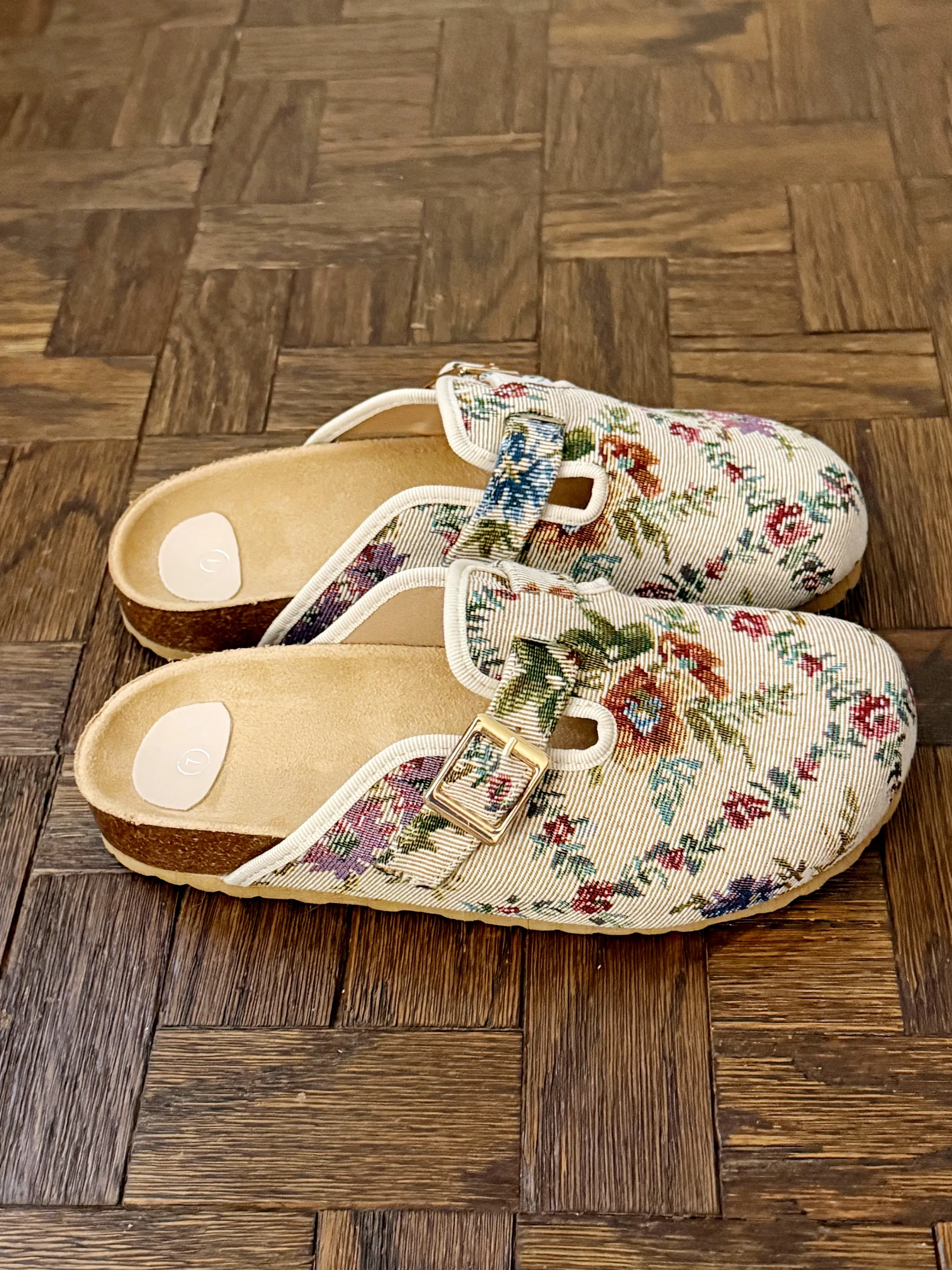 Annette Floral Jacquard Clogs