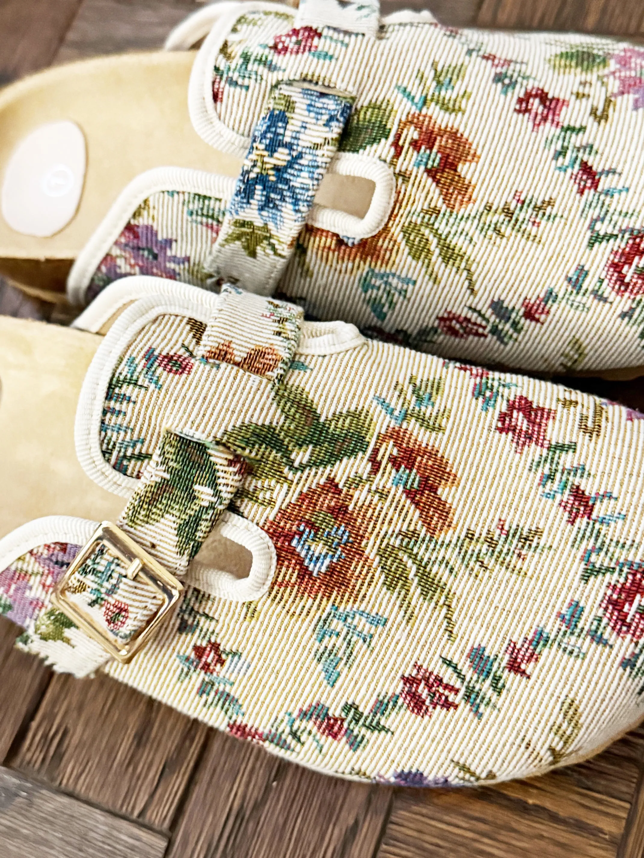 Annette Floral Jacquard Clogs