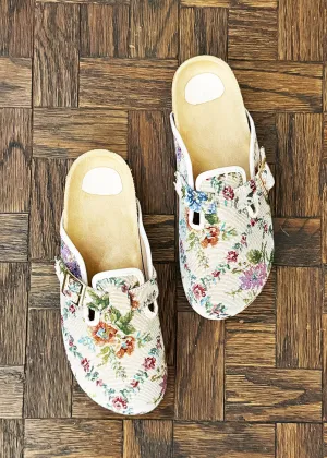 Annette Floral Jacquard Clogs