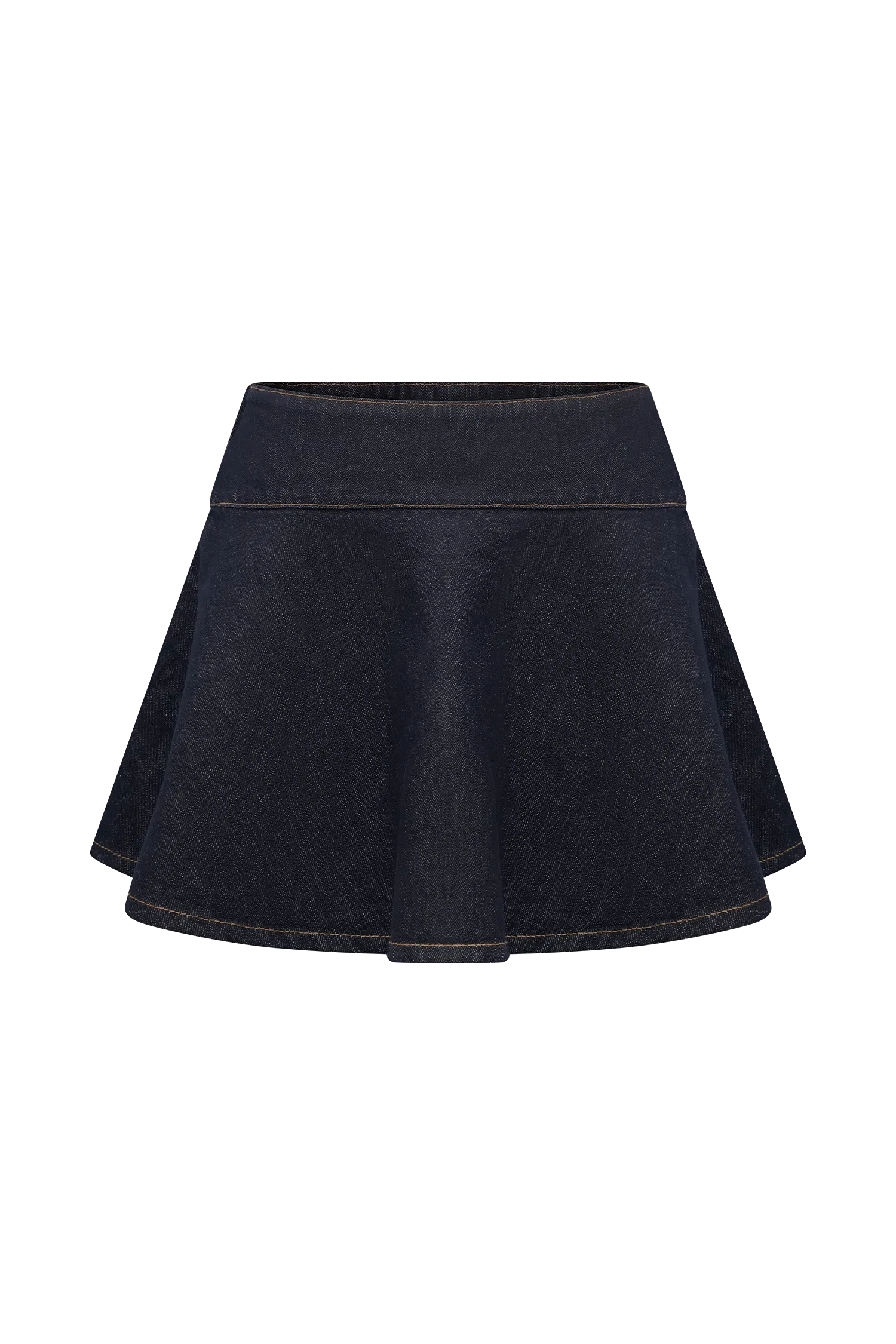 Arista Denim Mini Skirt - Washed Indigo Blue