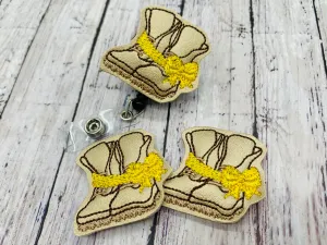 Awareness Combat Boots Badge Feltie
