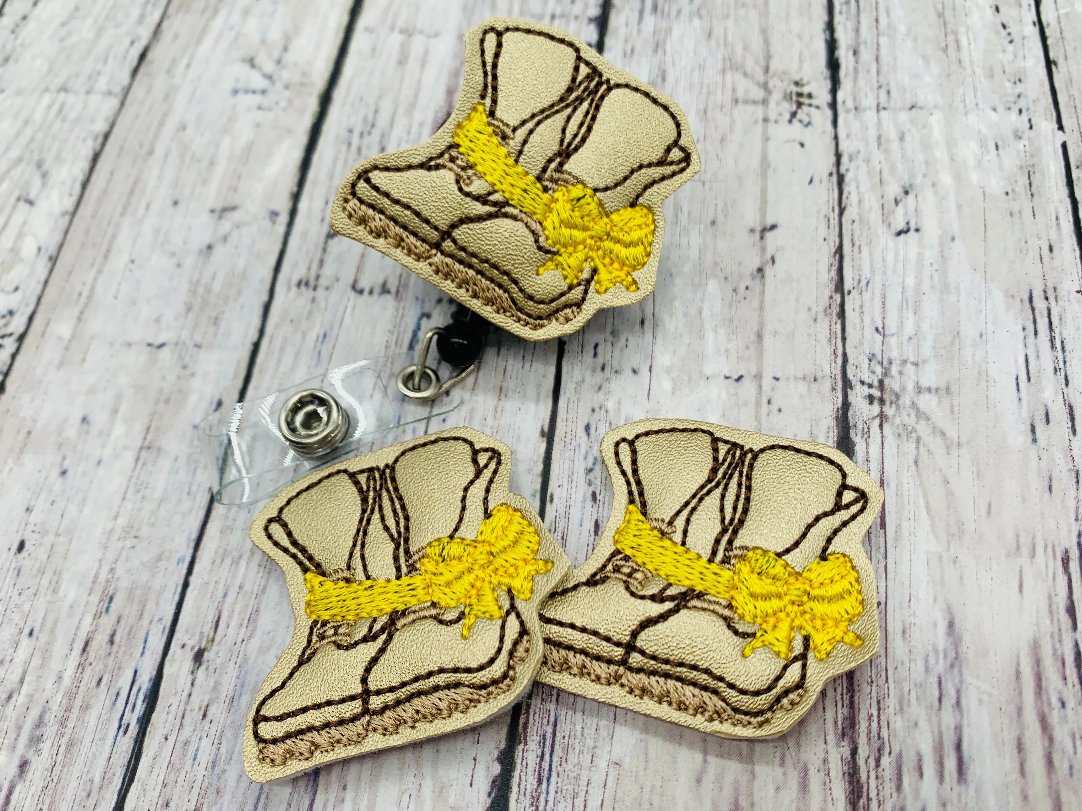 Awareness Combat Boots Badge Feltie