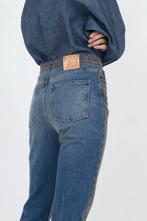 B Sides Arts Mid High Straight Jean