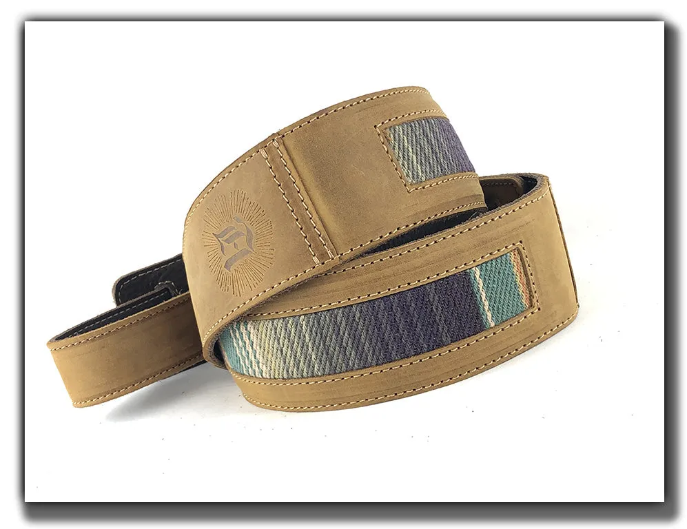 B-STOCK - El Camino - Tobacco/Baja 2" Leather Guitar Strap