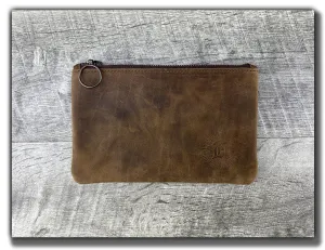 B-STOCK - Leather Zipper Pouch - Whiskey Brown Small (2)