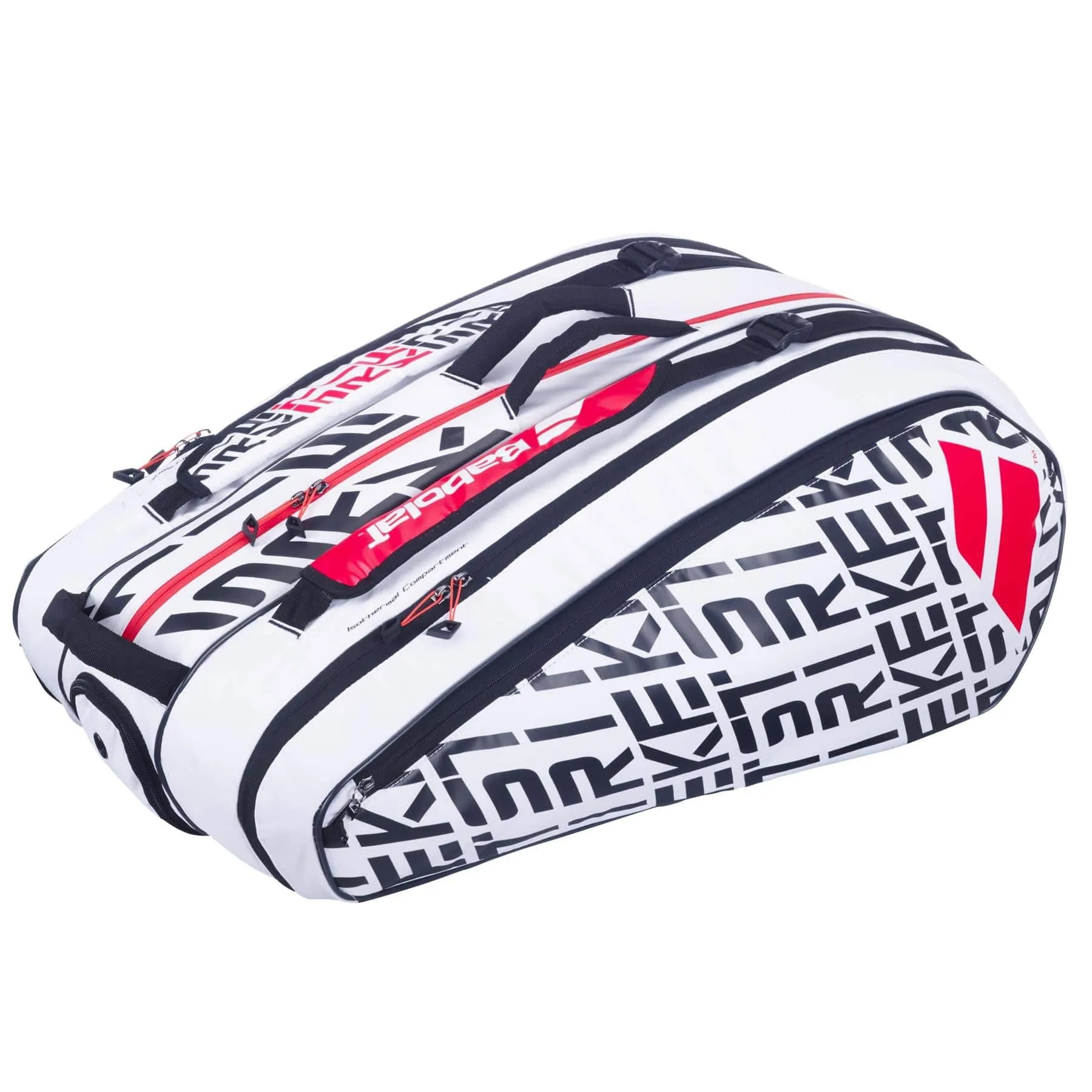 Babolat RH12 Pure Strike 12 Racket Bag - White / Black / Red