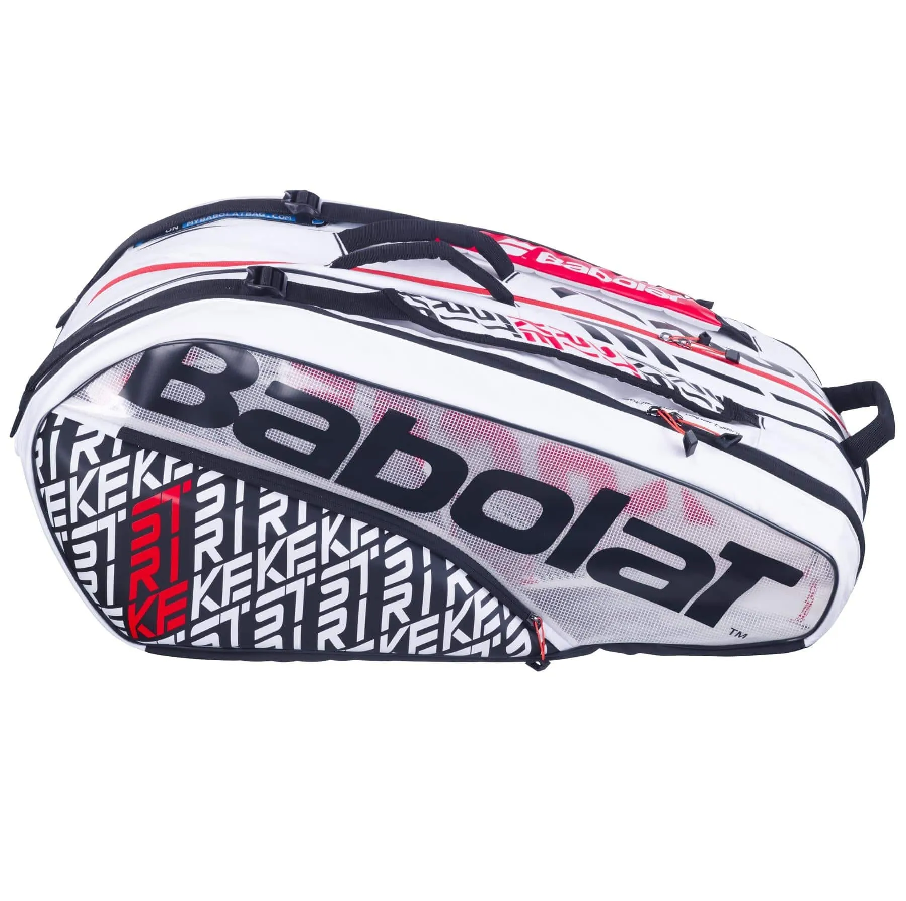 Babolat RH12 Pure Strike 12 Racket Bag - White / Black / Red
