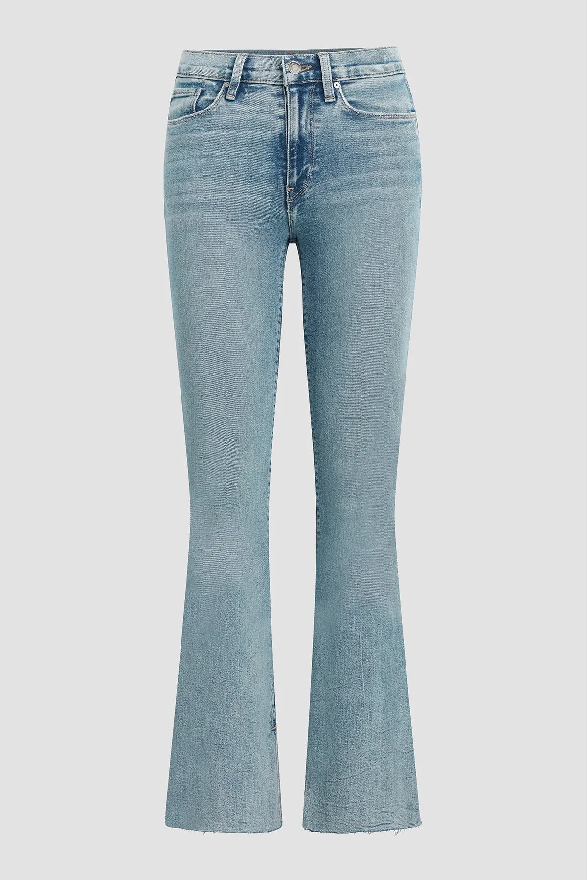 Barbara High-Rise Bootcut Jean w/ Slit Hem