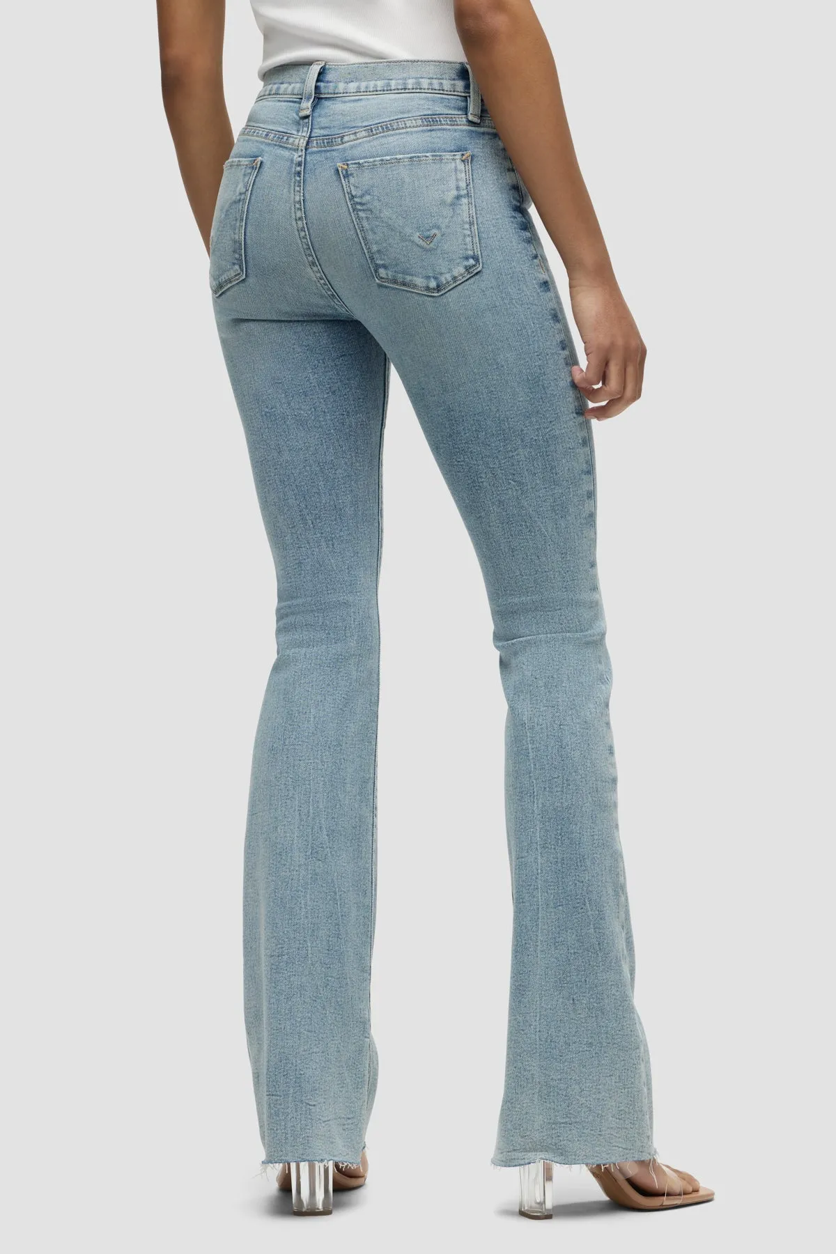 Barbara High-Rise Bootcut Jean w/ Slit Hem