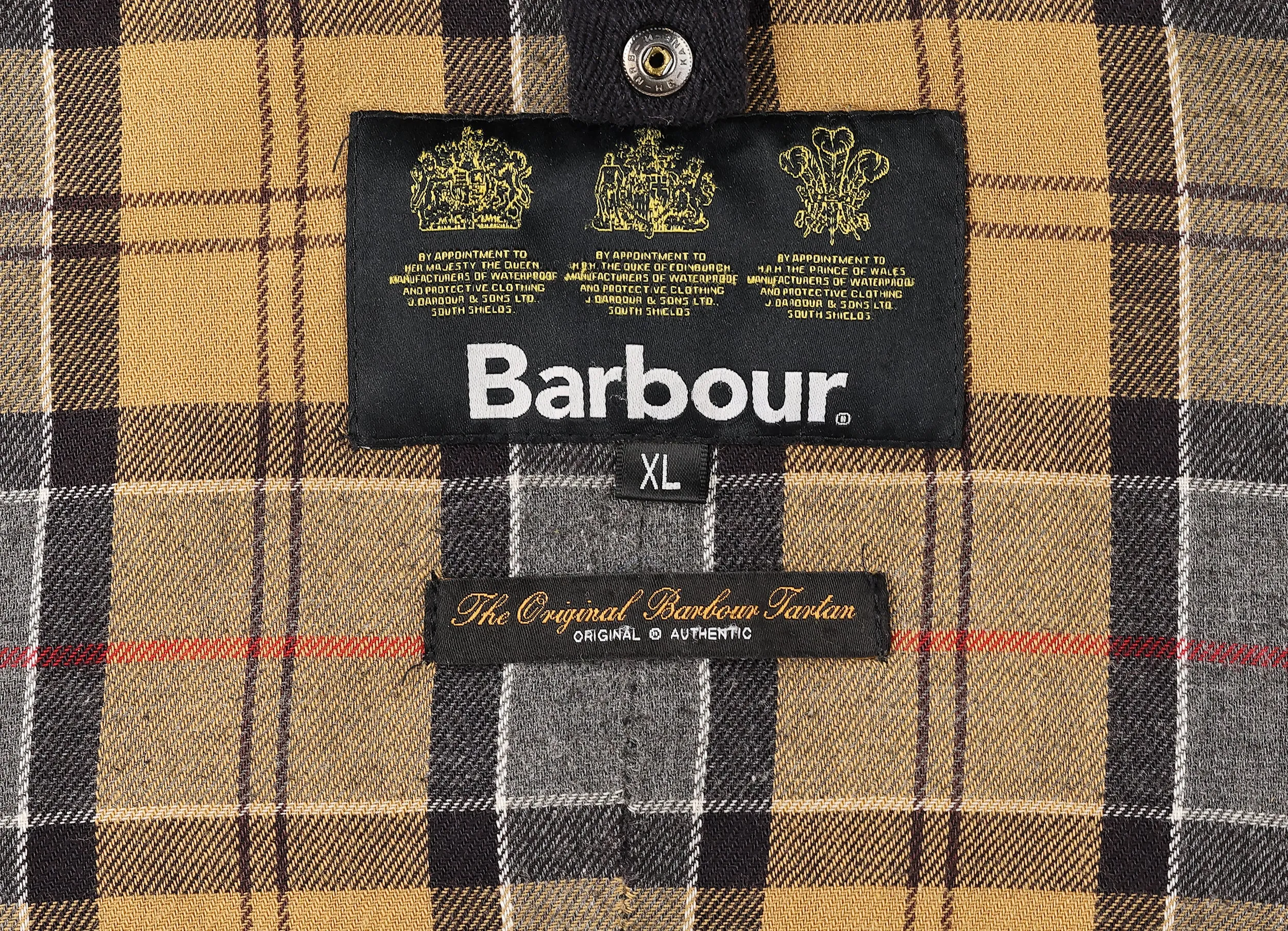 Barbour Ashby Wax Jacket Coat - Blue - XL