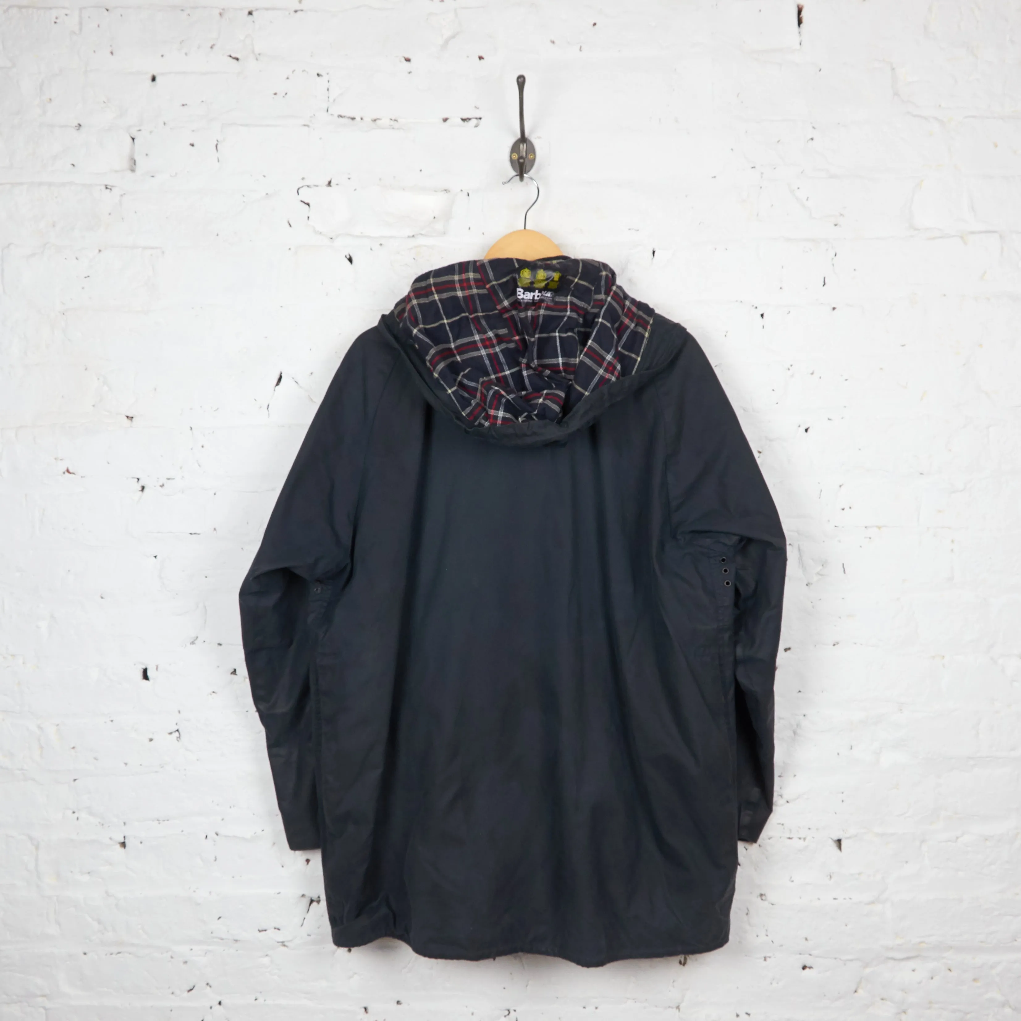 Barbour Beaufort Wax Jacket Coat - Blue - L