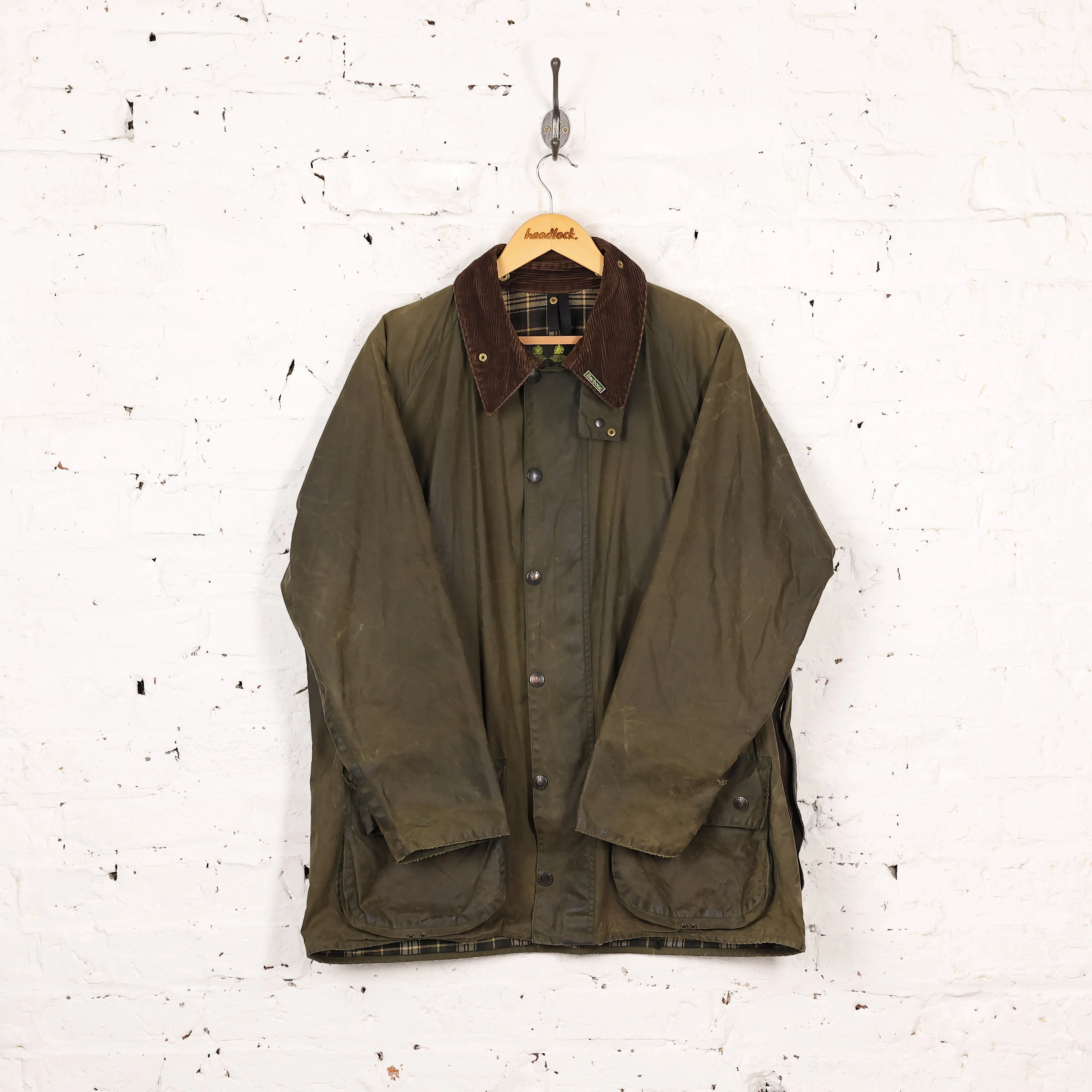Barbour Beaufort Wax Jacket - Green - XL