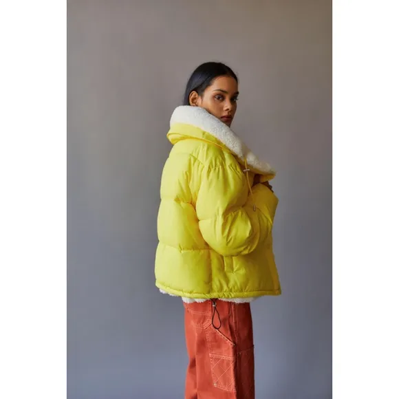 BDG Marlow Puffer Jacket &amp; Coats, Y2K Yellow Size M