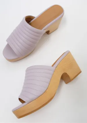 Beklina Open Toed Ribbed Clog Light Orchid