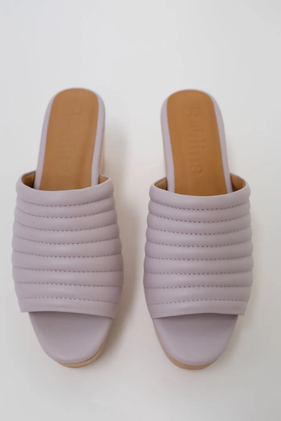 Beklina Open Toed Ribbed Clog Light Orchid
