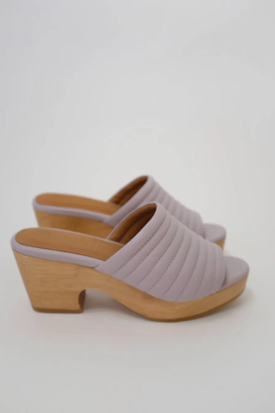 Beklina Open Toed Ribbed Clog Light Orchid