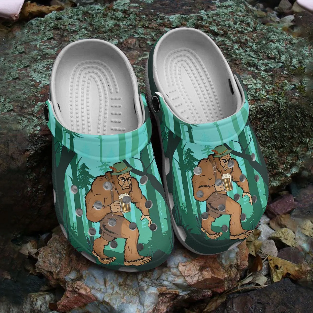 Bigfoot Loves Beer Clogs