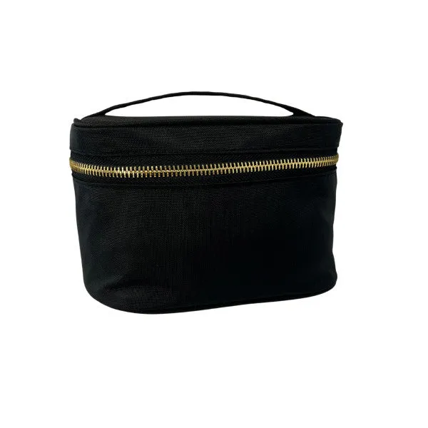 Black Brass Mini Train Case