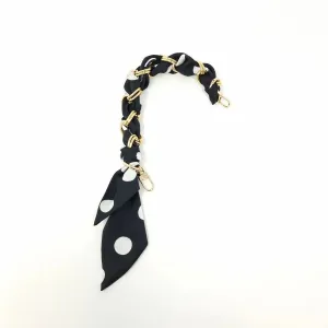 Black Dot - Gold Chain Scarf Strap
