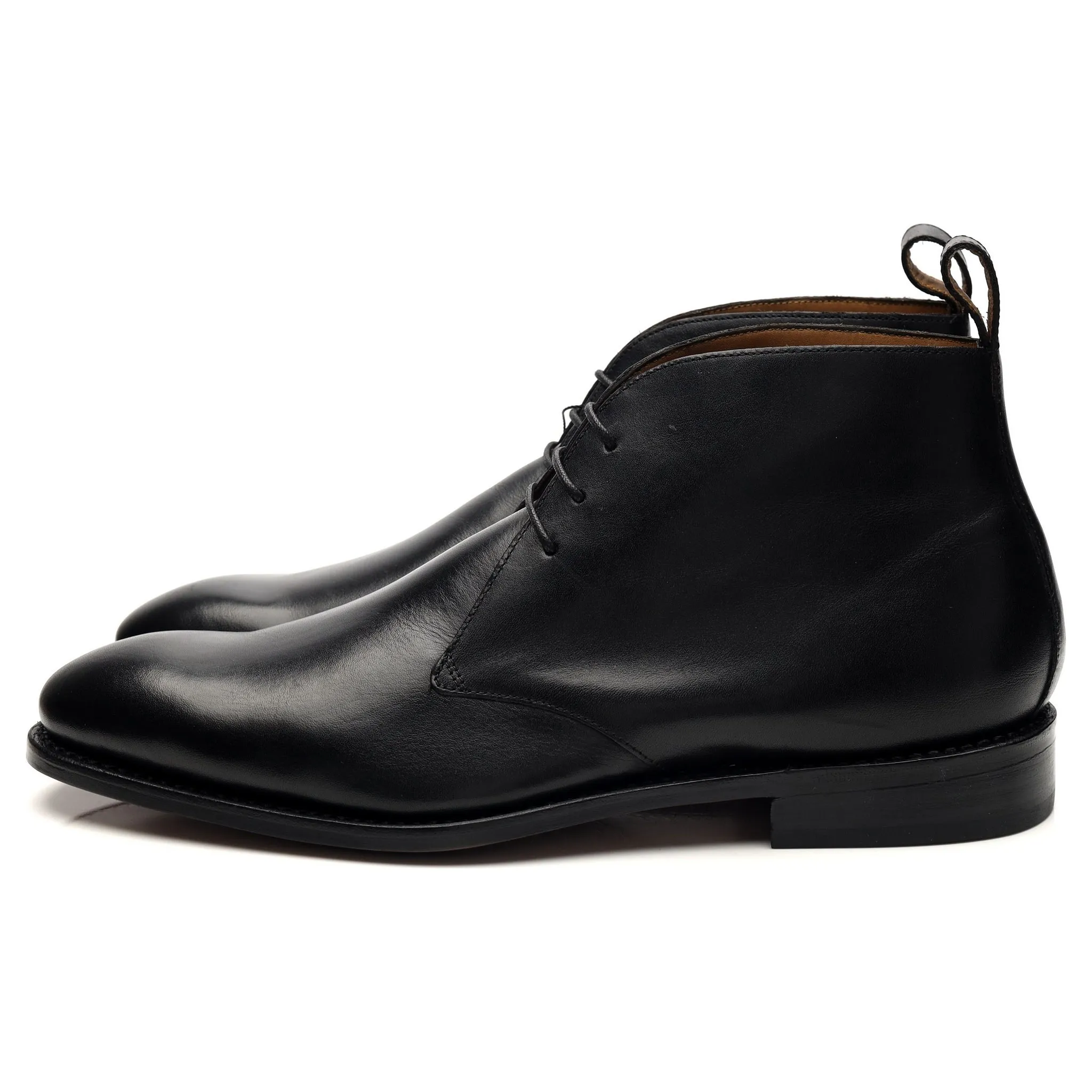 Black Leather Chukka Boots UK 9