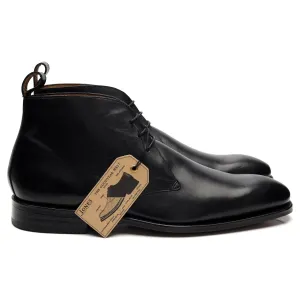 Black Leather Chukka Boots UK 9