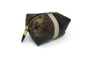 BLACK PEONY AND DARK CAMO COSMETIC CASE