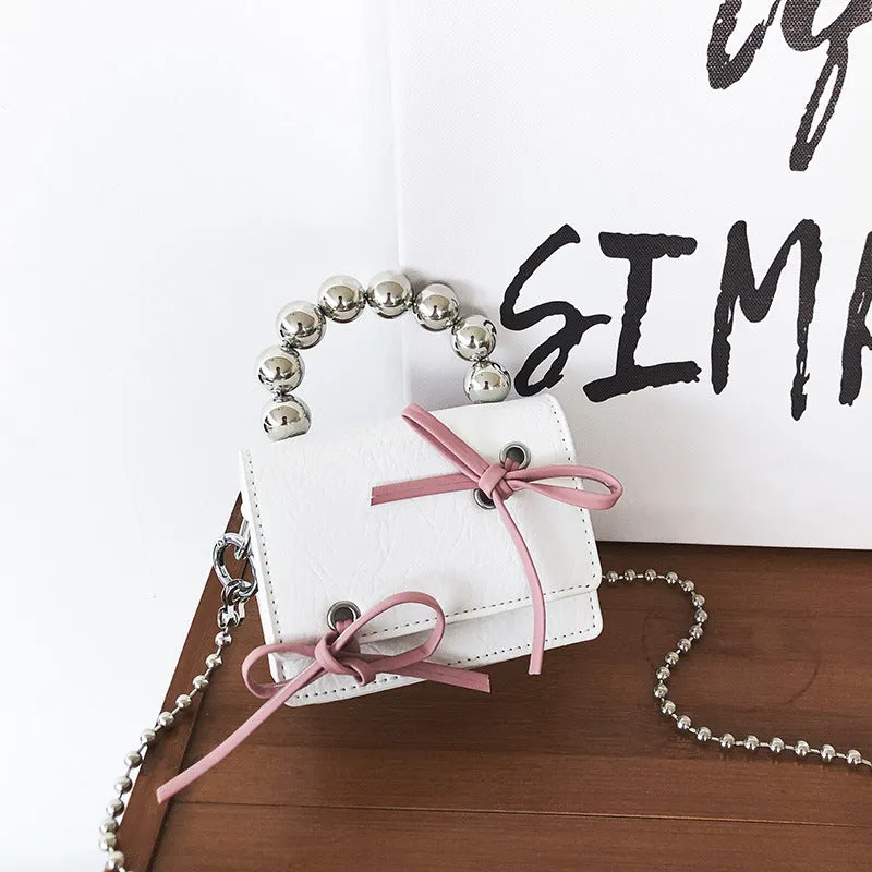 Black Pink Bow Mini Chain Cute Crossbody Bags
