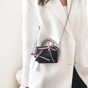 Black Pink Bow Mini Chain Cute Crossbody Bags