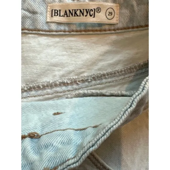 BLANKNYC Light Wash Denim Jean Shorts High Waisted Women's 29 NWT