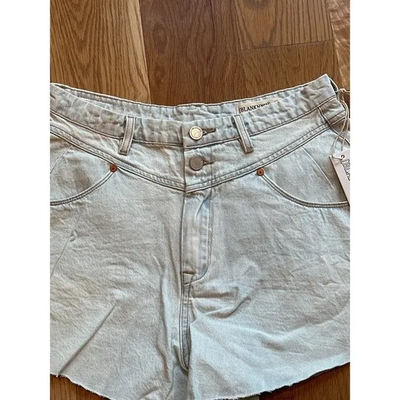 BLANKNYC Light Wash Denim Jean Shorts High Waisted Women's 29 NWT