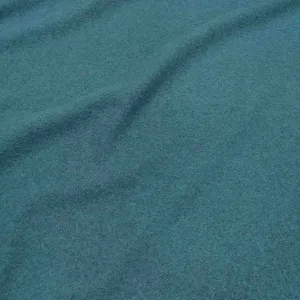 Boiled Australian Merino Wool in Teal - 1.15m remnant