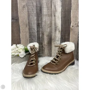 Boots Combat By Express In Brown & Cream, Size: 8