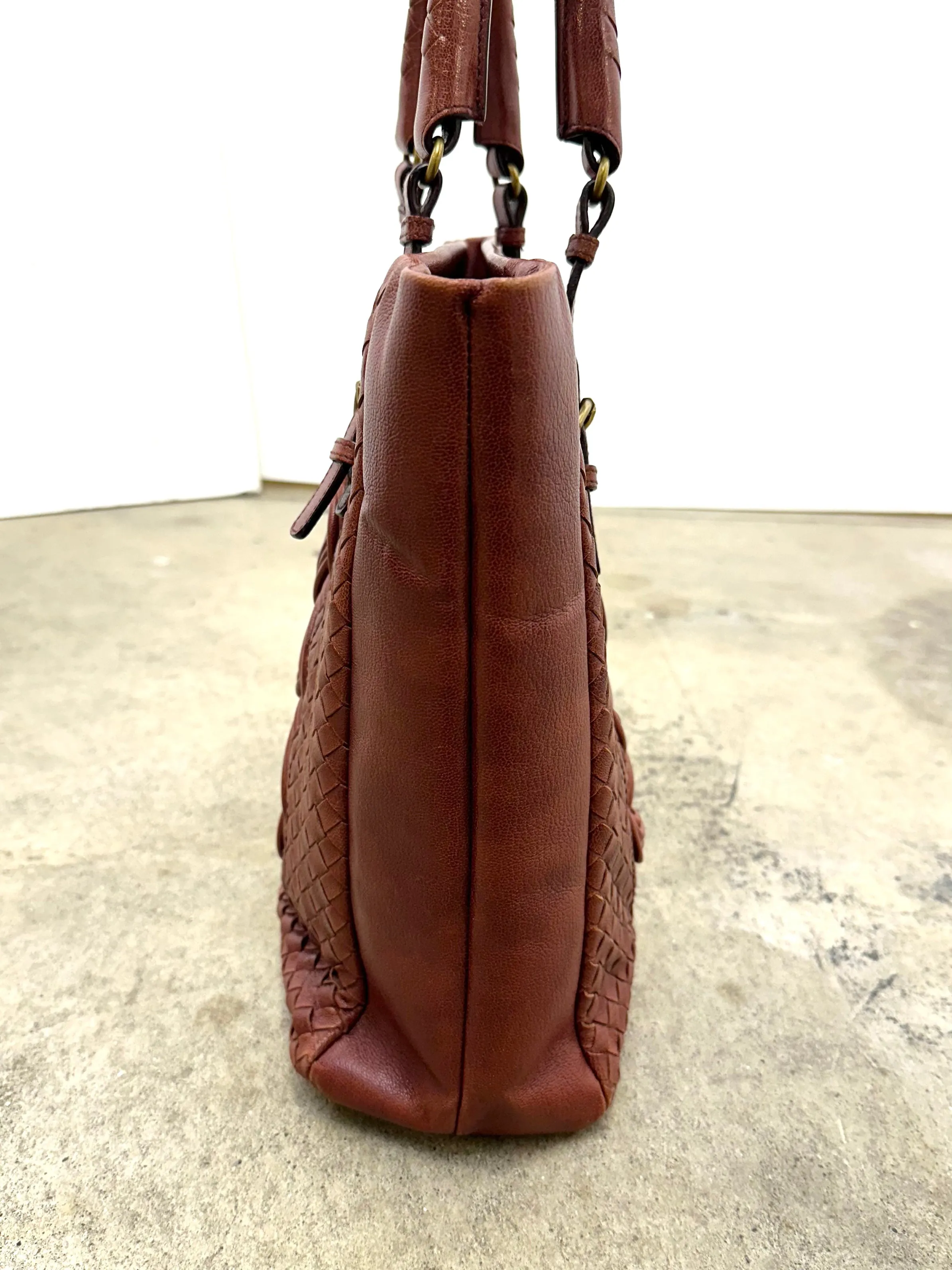 Bottega Veneta Intrecciato Top Handle Bag*