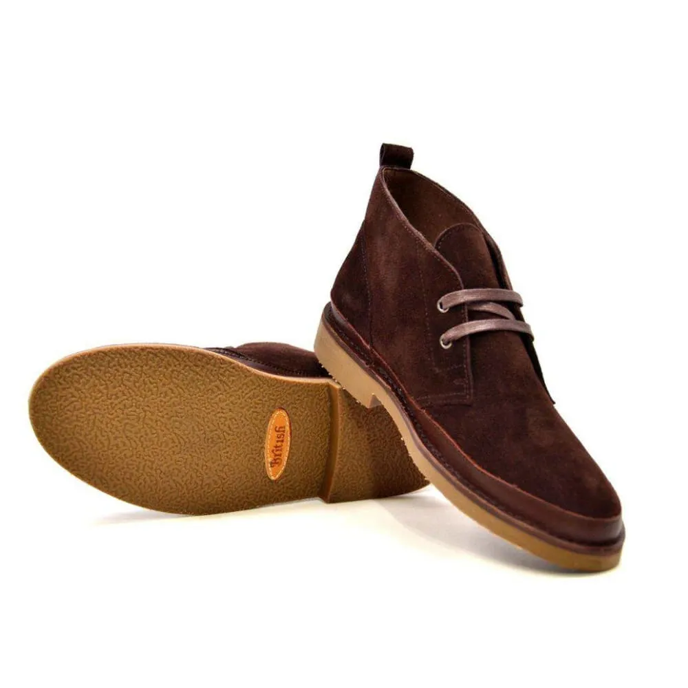 British Walkers Cambridge Men's Suede and Leather Ankle Boots
