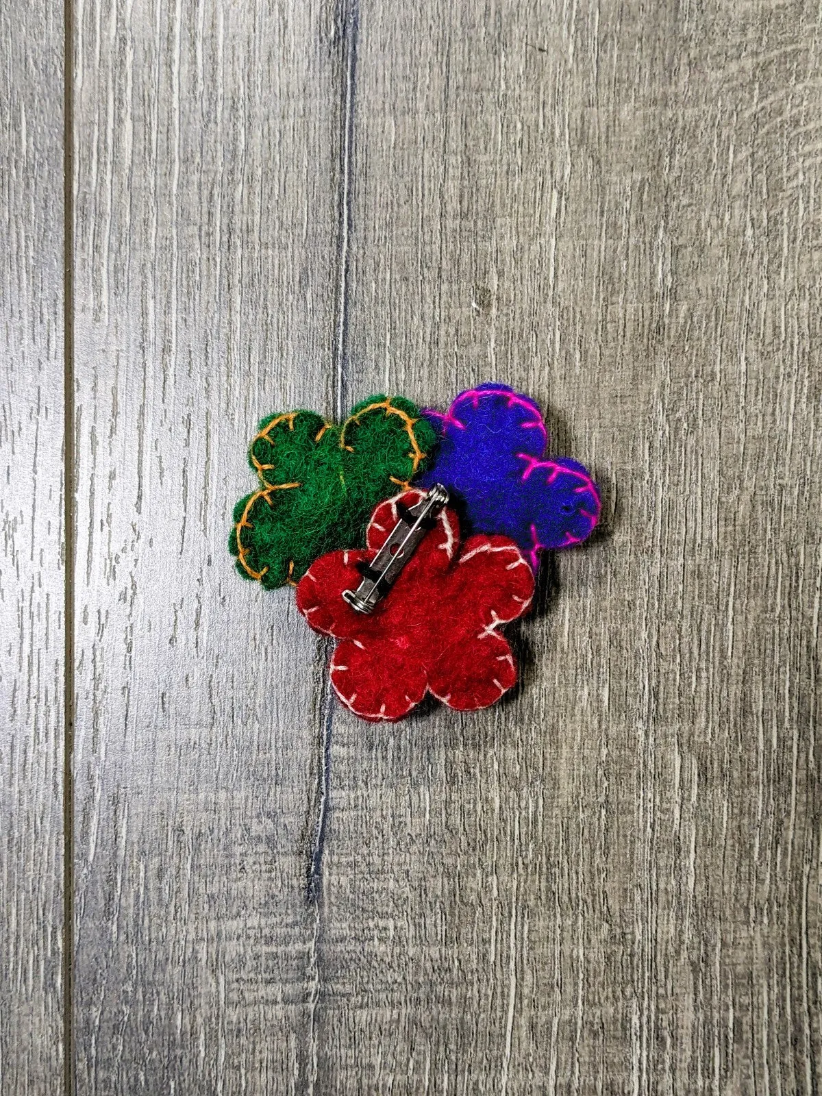 Brooch Felt Flower