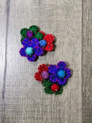 Brooch Felt Flower