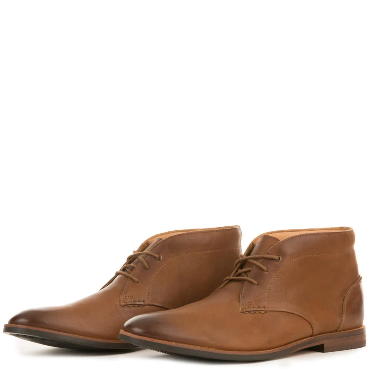 Broyd Mid Tan Leather Boots DARK TAN