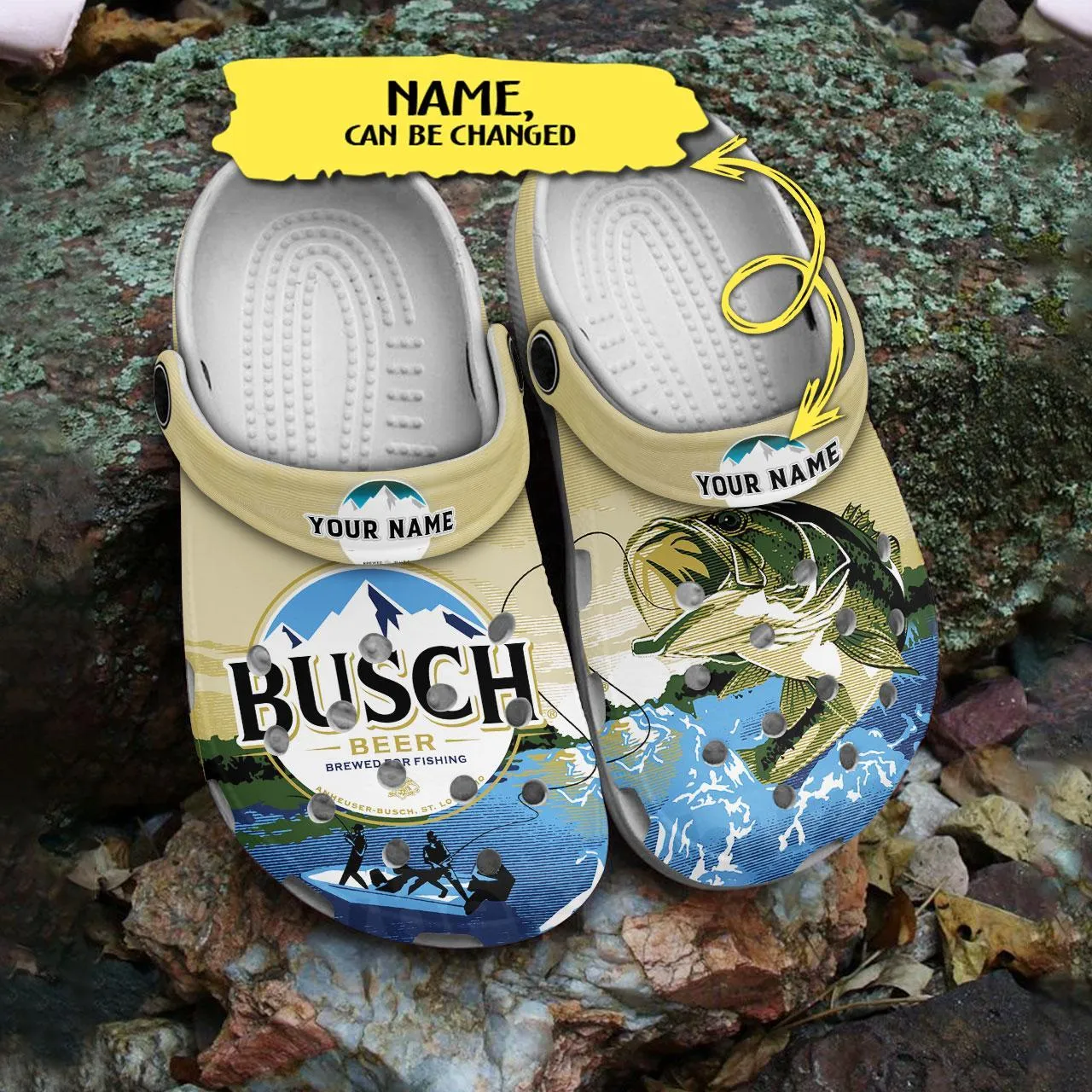 Busch Beer Slippers Clogs