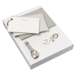 Cacharel CPCKK937-Set Madeleine (key ring, watch & cosmetic bag)