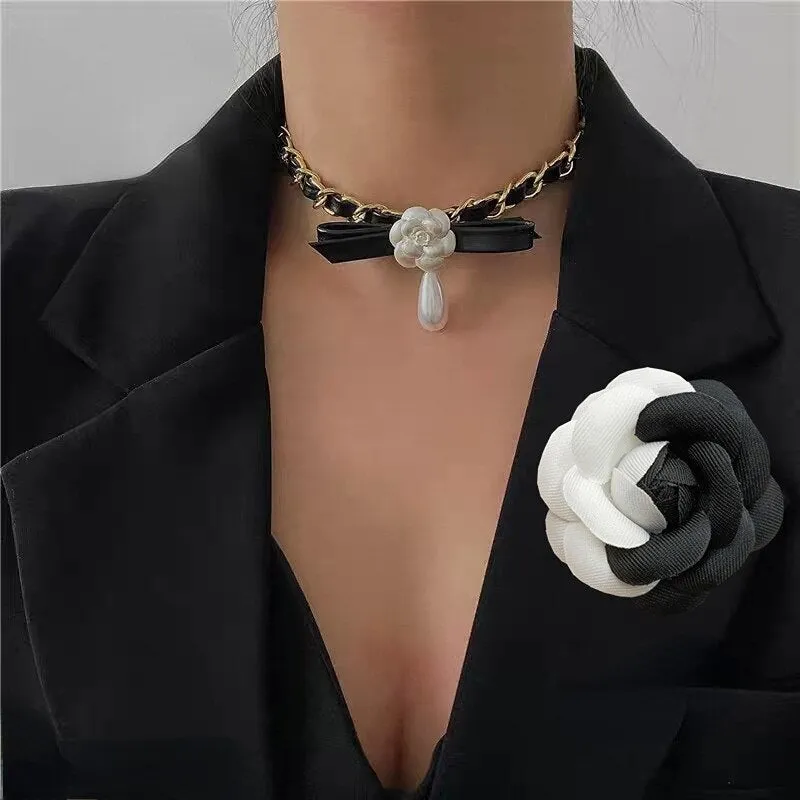 Camellia Flower Brooch