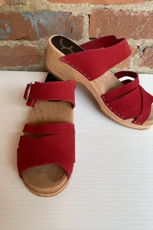 Cape Clogs Pia Red Clog Sandal