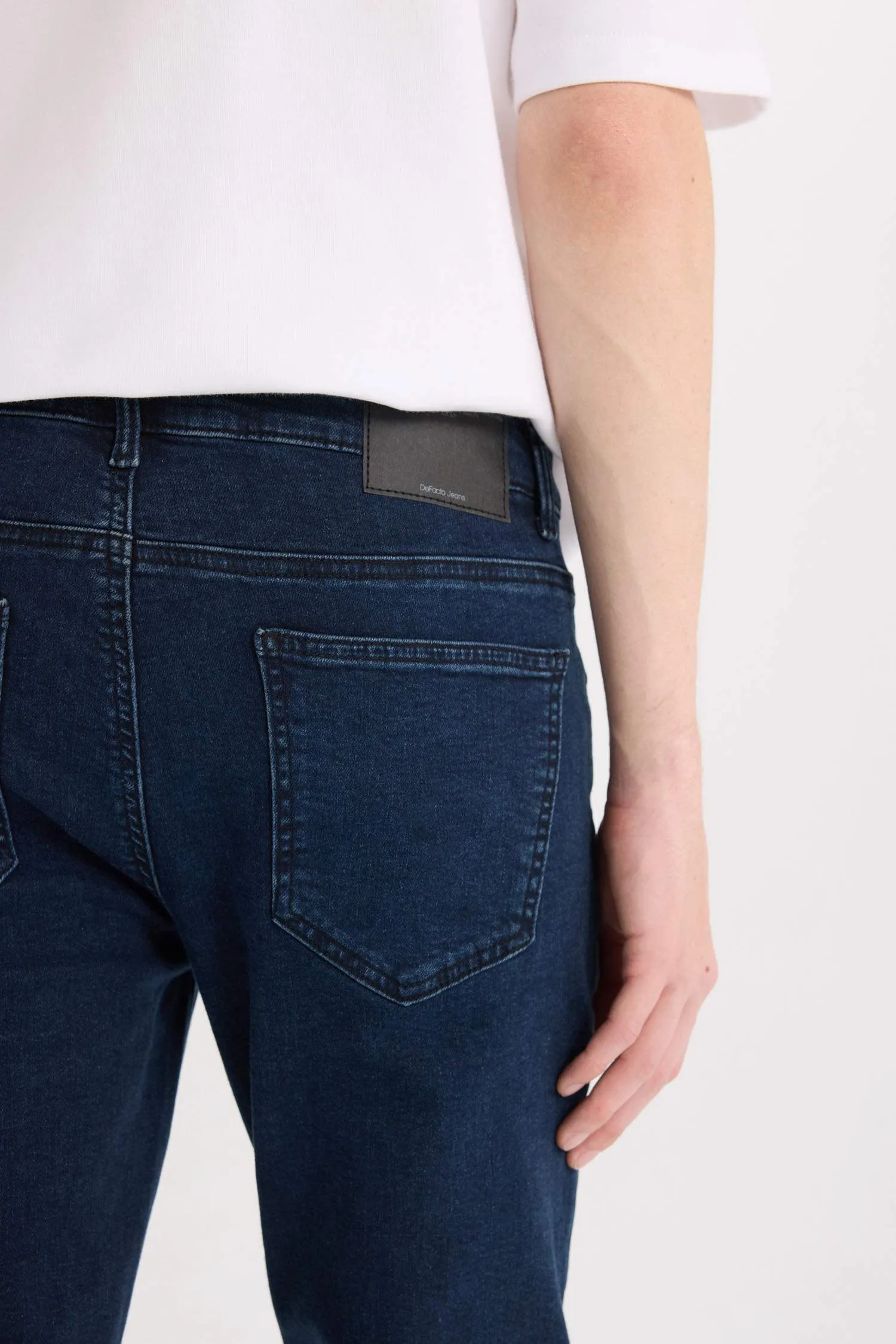 Carlo Skinny Fit Super Skinny Hem Jean Trousers