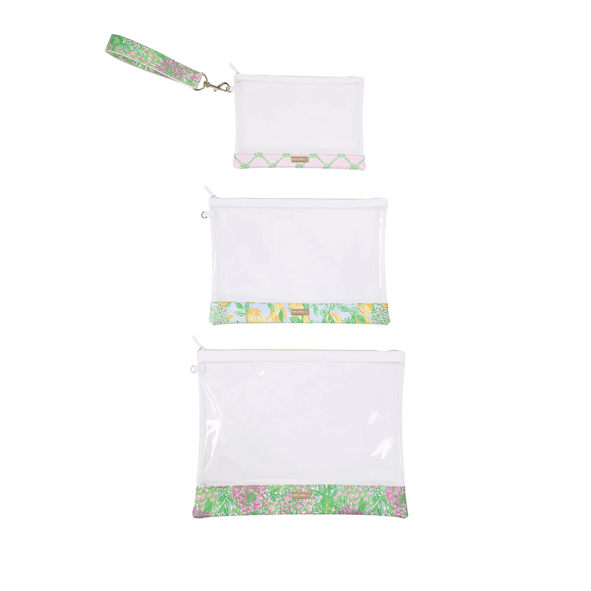 Carryall Trio Pouch Set by Lilly Pulitzer - Lime Feeling Good