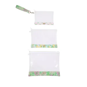 Carryall Trio Pouch Set by Lilly Pulitzer - Lime Feeling Good