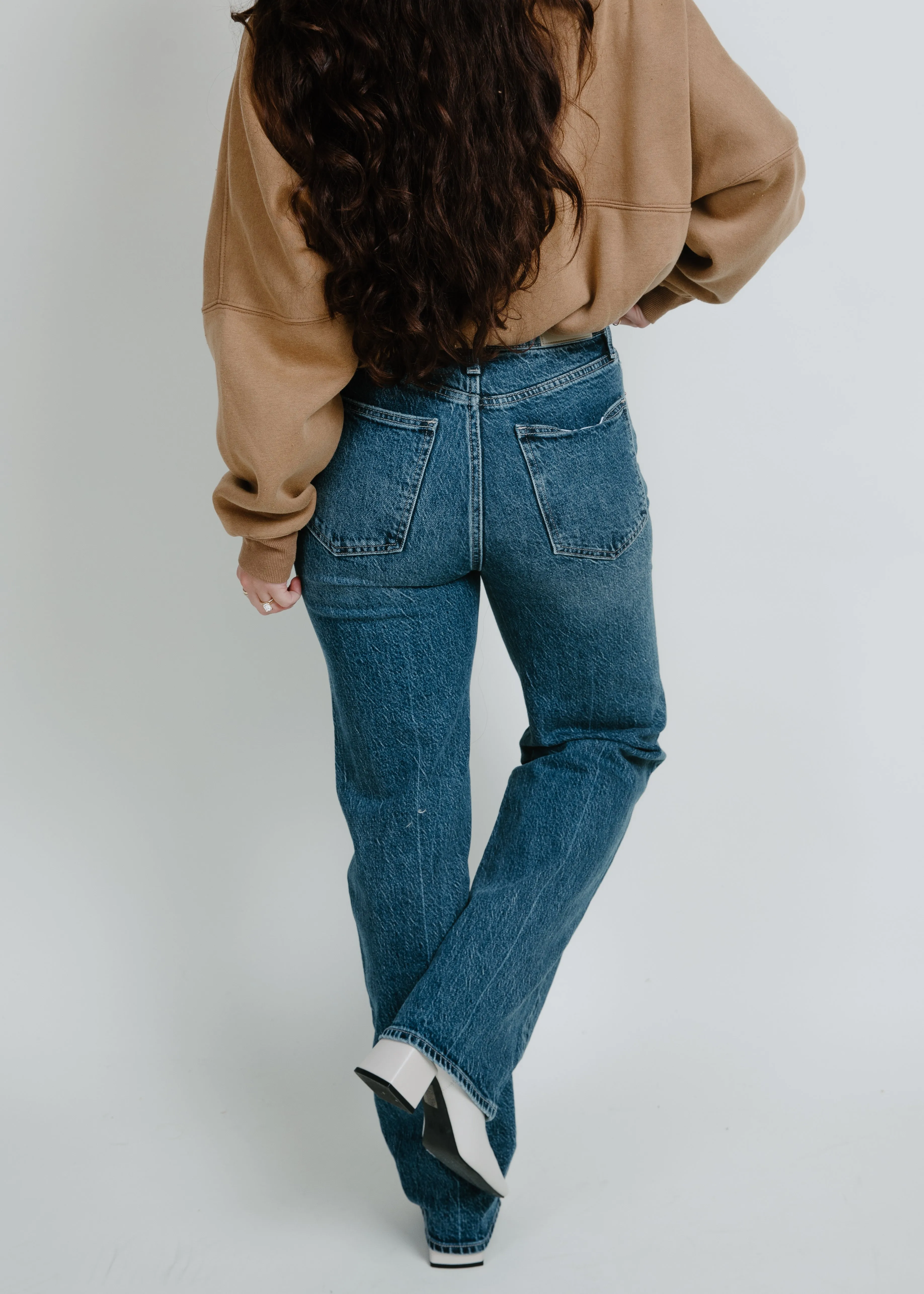 Cassie Super High Rise Straight - Palladium