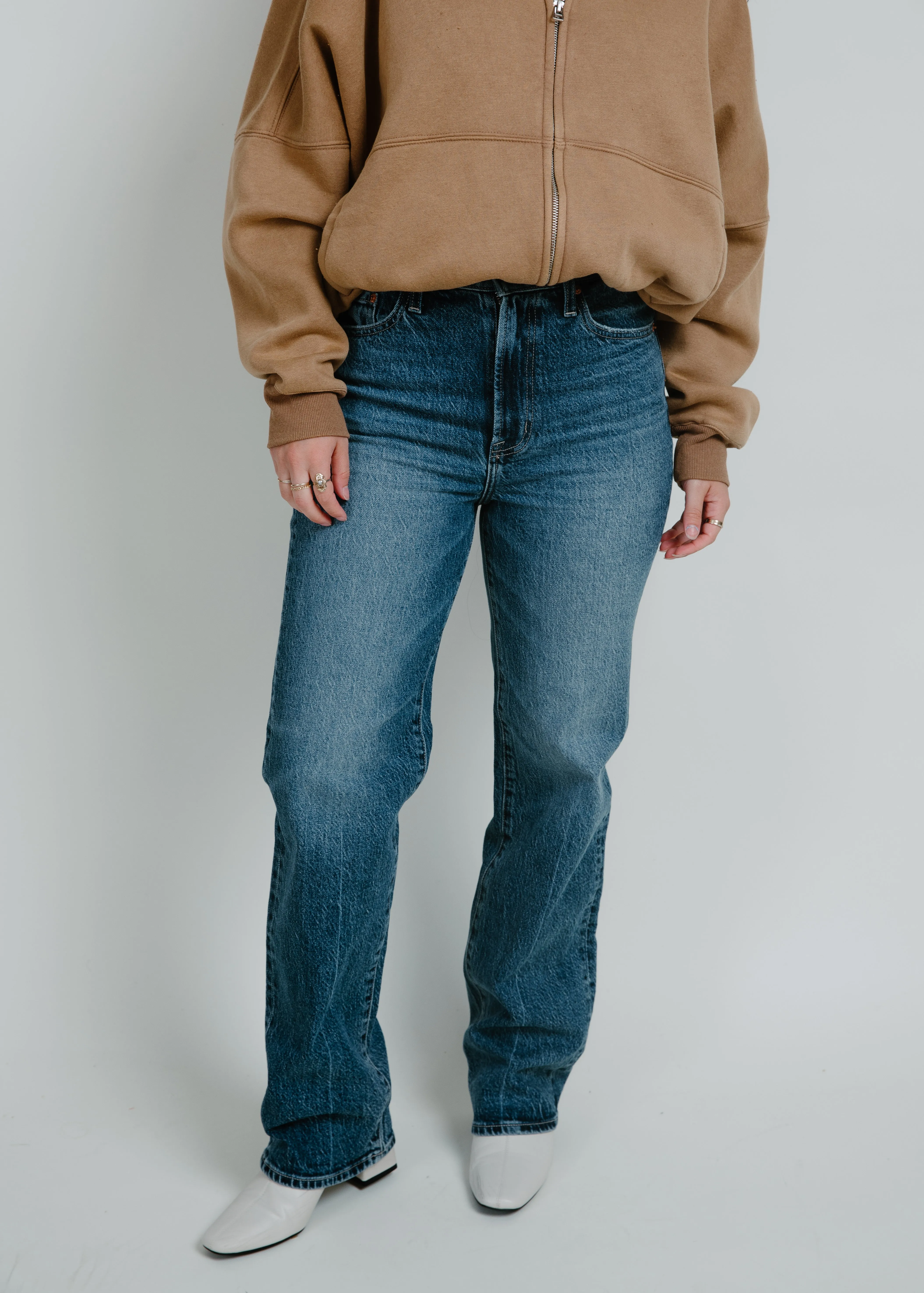 Cassie Super High Rise Straight - Palladium